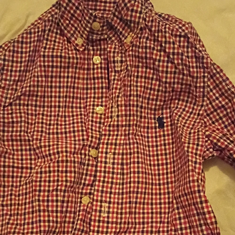Ralph Lauren Checkered Red and Blue Shirt - Picture 3 of 5